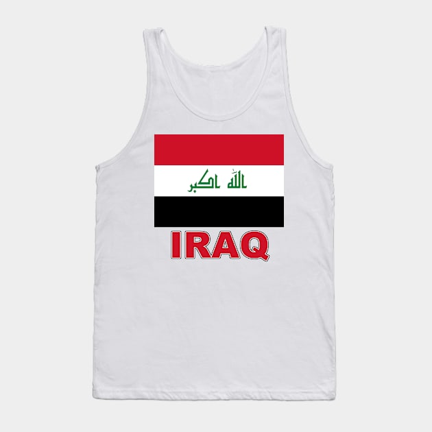 The Pride of Iraq - Iraqi National Flag Design Tank Top by Naves